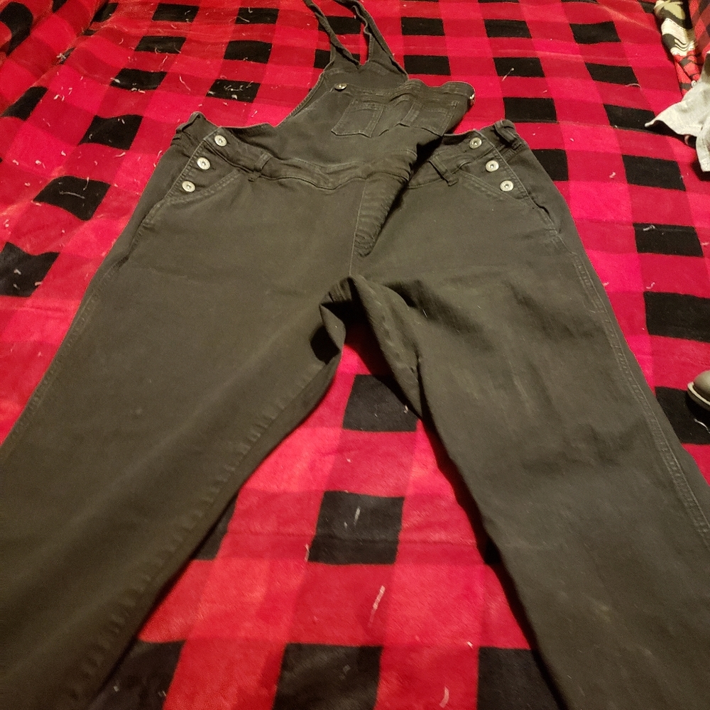 Black overalls